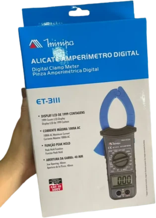Alicate amperímetro digital Minipa ET-3111