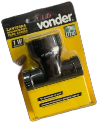Lanterna recarregável de cabeça Vonder